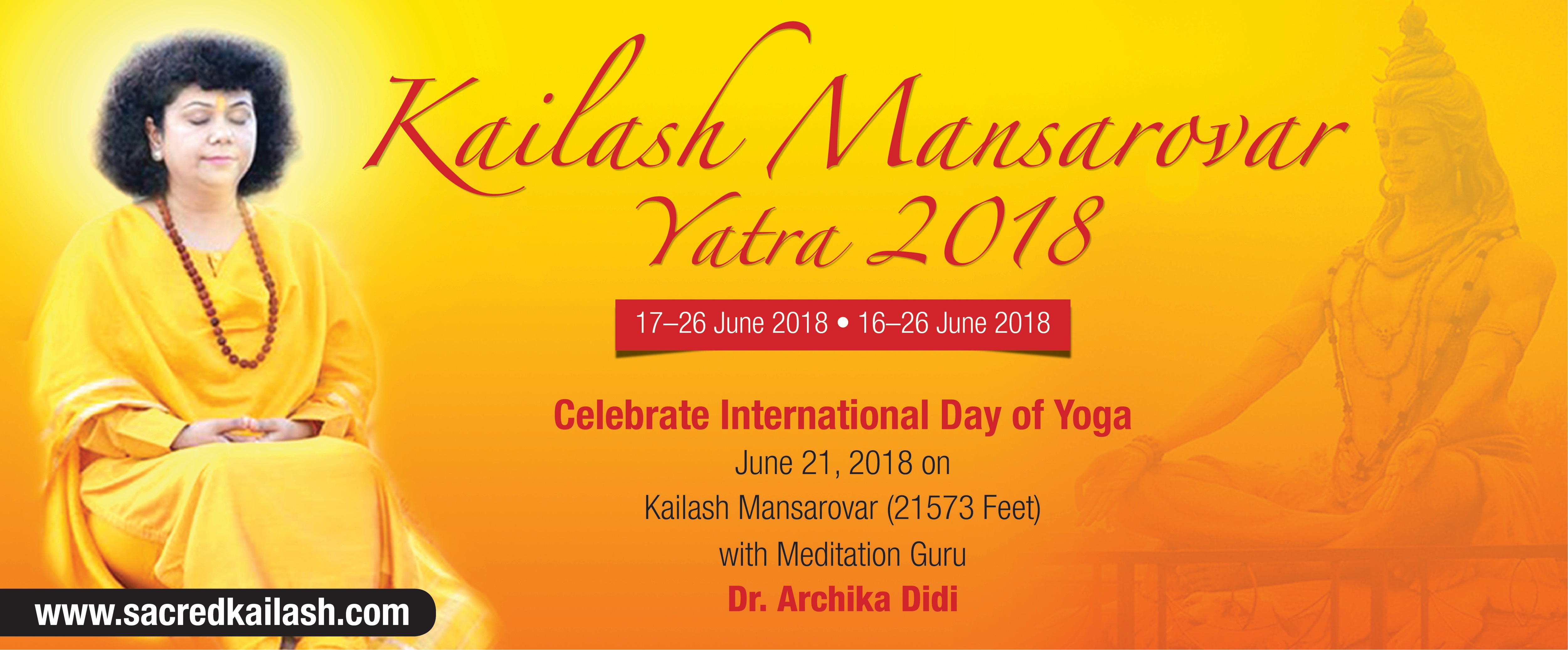 Celebrating | InternationalYogaDay | Dr. Archika Didi | Kailash | Mansarovar | 21 June | 2018
