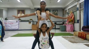 Kids Yoga on the International Yoga Day - 21st June, 2017 at Omkareshwar Mandir